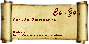 Csikós Zsuzsanna névjegykártya