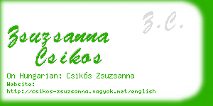 zsuzsanna csikos business card